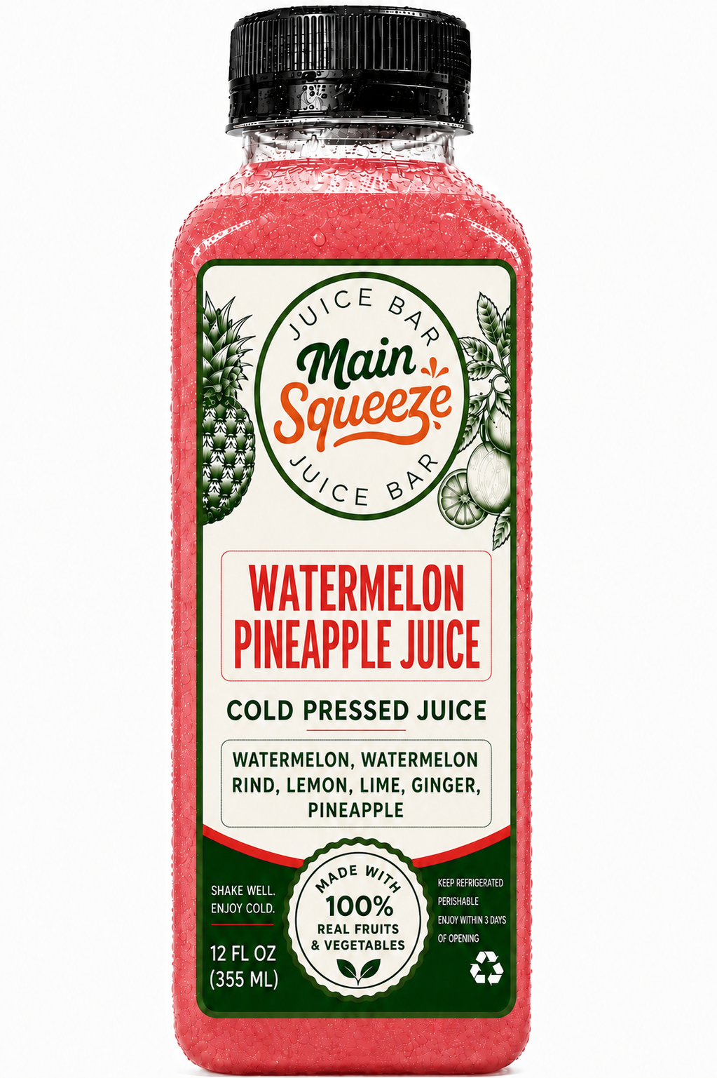 Watermelon Pineapple Juice 12oz